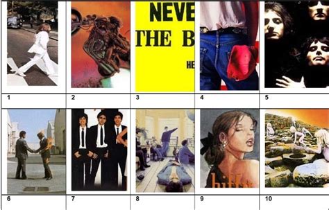 Picture Quiz 17 - Coolest Album Covers | Cool album covers, Album