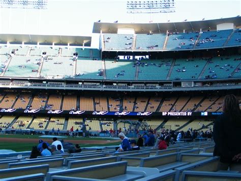 Dodger Stadium Baseline Seats Photo