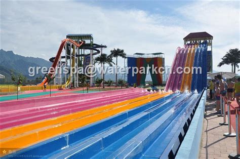 Theme Water Park Swimming Pool Fiberglass Adult Water Slides 12 M Height