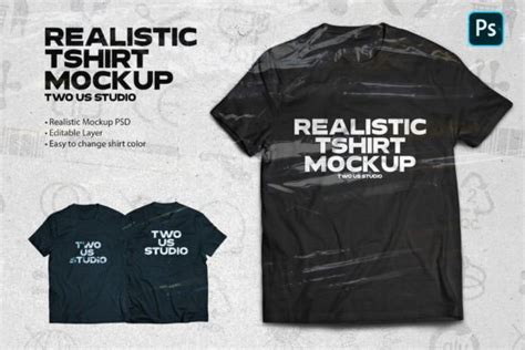 Realistic Tshirt Mockup Graphic By Connverts · Creative Fabrica