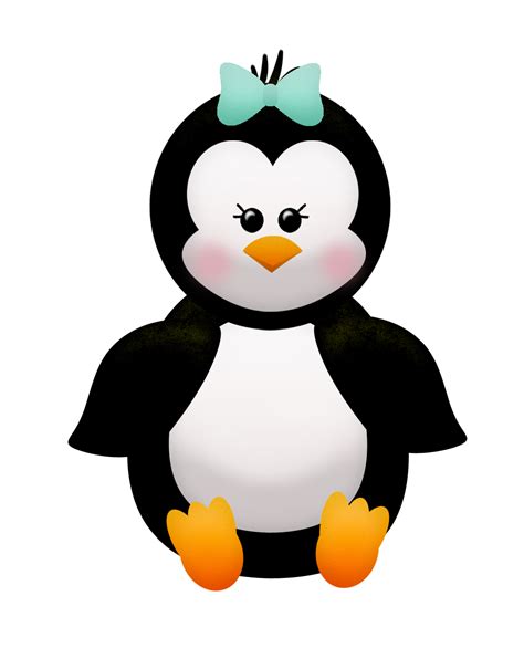 Penguins And Flowers Of The Winter Clip Art Oh My Fiesta In English