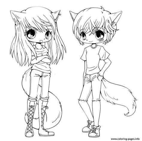 Print Cute Anime Twins Coloring Pages Mermaid Coloring Pages Puppy