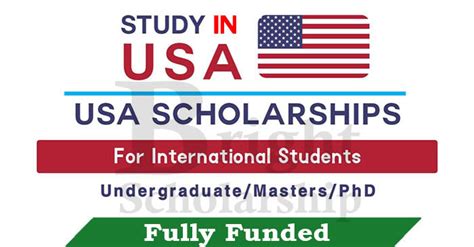 Fully Funded Scholarships in USA 2023-24 for International Students