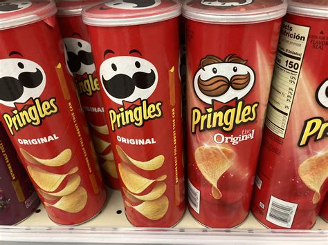 A Comparison Between The Old Pringles Logo And The New One R