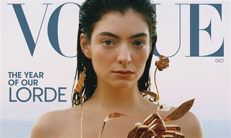 Lorde Covers Vogues October Issue Tom Lorenzo