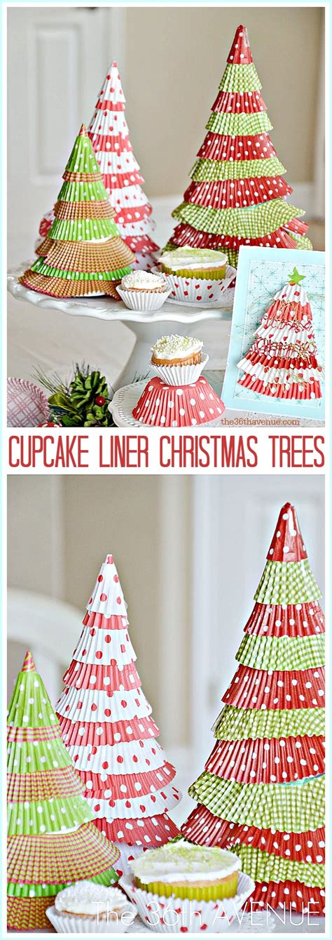 Diy Cupcake Liner Christmas Trees A Little Craft In Your Day