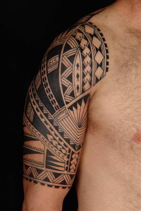 Samoan Polynesian Half Sleeve Tattoo Polynesian Full Sleeve Tattoos