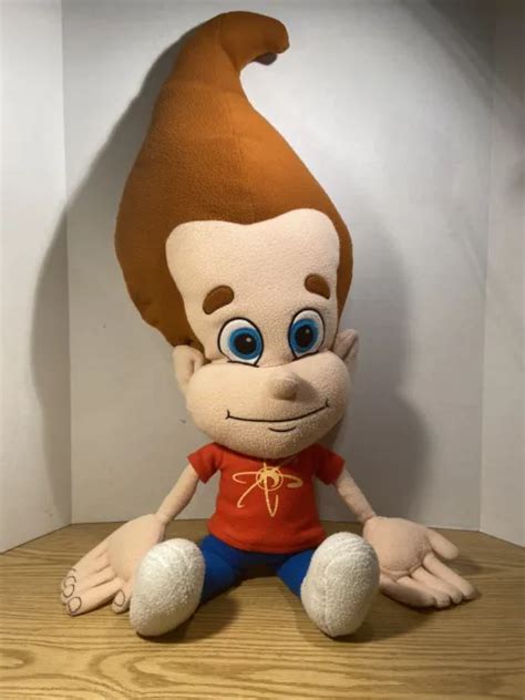 Huge 36and Jimmy Neutron Boy Genius Plush Doll Nickelodeon 5499