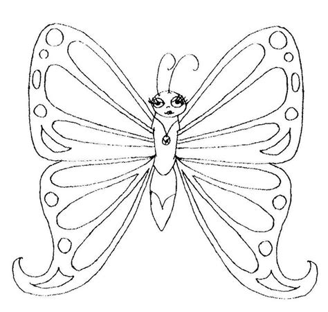 Painted Lady Butterfly Coloring Page - Coloring Home