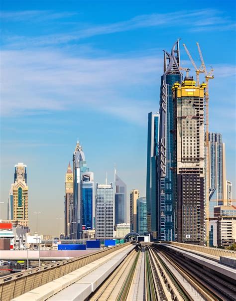 Premium Photo Skyscrapers In Dubai Downtown United Arab Emirates