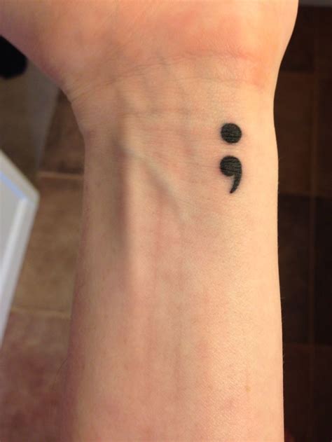 Semicolon Wrist Tattoo Designs Ideas And Meaning
