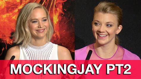 This bonus featurette includes the following clips: The HUNGER GAMES MOCKINGJAY Part 2 Cast Interviews ...