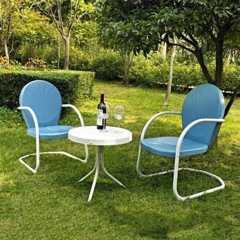Those sets table and chairs make vintage space more gorgeous. Metal Patio Table And Chairs Retro Lawn Furniture Outdoor ...