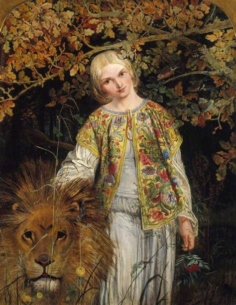 Una And The Lion From Spensers The Faerie Queene Art Uk