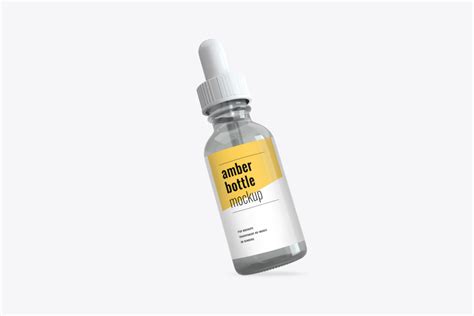Clear Dropper Bottle Mockup - Mockup Daddy
