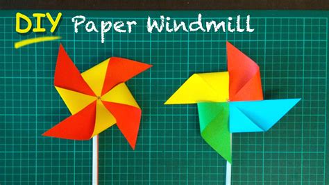 Yoshinys Design Paper Windmill Diy For Kids Without Pin