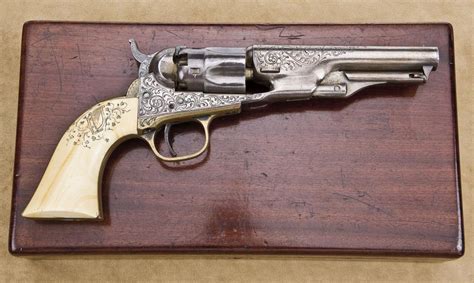 Cased Engraved And Inscribed Colt Model 1862 Police Percussion Revolver
