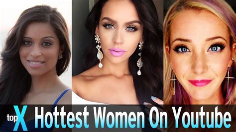 top 10 hottest women on youtube topx ep 23 youtube