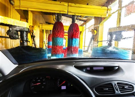 Maybe you would like to learn more about one of these? Car Wash From Inside A Car During The Wash Stock Photo ...
