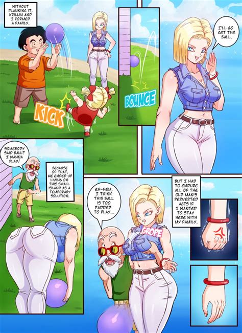 Android And Master Roshi Dragon Ball Z By Pink Pawg