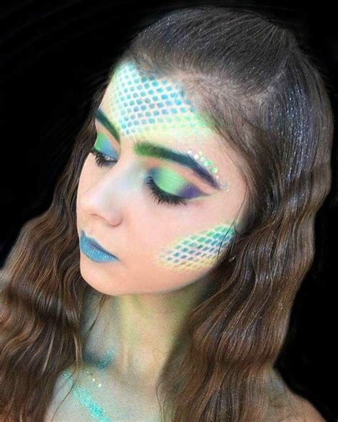Maquillaje Estilo Mermaid Ideal Para Halloween 2017 Mermaid Makeup