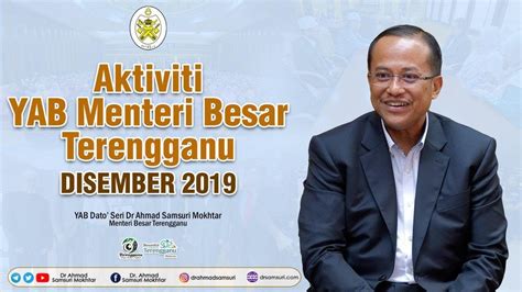 Semenjak pengisytiharan kemerdekaan malaysia (ketika itu dikenali sebagai tanah melayu). Aktiviti YAB Menteri Besar Terengganu Disember 2019 - YouTube