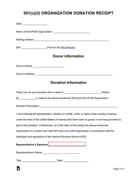 Donation Receipt Template Order Great Receipt Forms