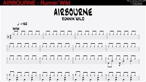 Airbourne Runnin´wild Drum Score Youtube