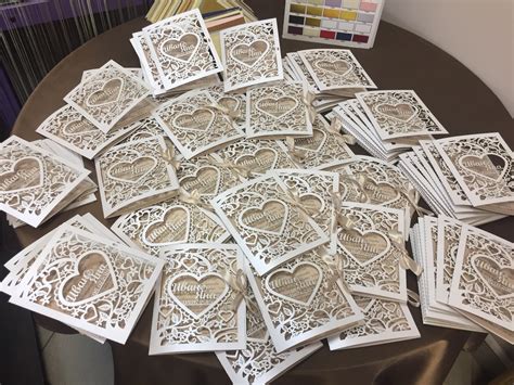 Laser Cut Invitation Paper Postcard Template Free Vector - Designs CNC