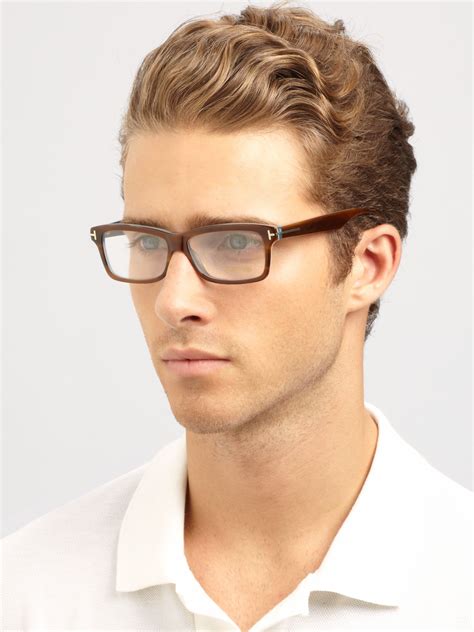 Lyst Tom Ford Plastic Optical Frames In Brown For Men
