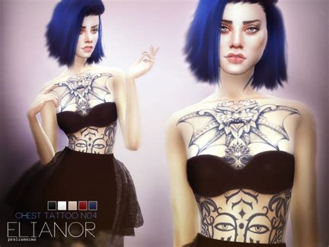 The Sims Resource Elianor Chest Tattoo N04 By