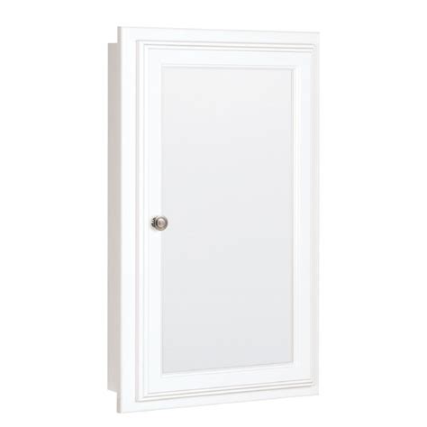 Shop for recessed medicine cabinets at walmart.com. Shop Style Selections 15.75-in x 25.75-in White MDF ...