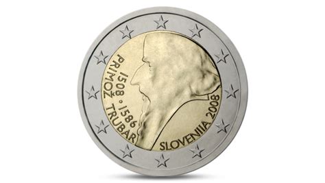 2 Euro Primoz Trubar Slovenia 2008
