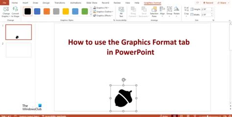 How To Use The Graphics Format Tab In Powerpoint
