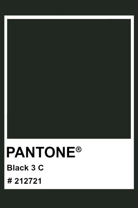 Pantone Black 3 C Pantone Color Pms Hex Black Color Palette
