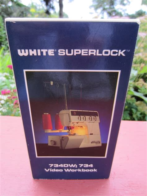 White Superlock Serger Video Workbook Model 734dw Or 734