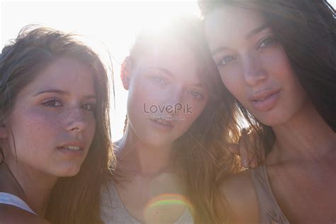 Three Girls Looking At The Camera Picture And Hd Photos Free Download