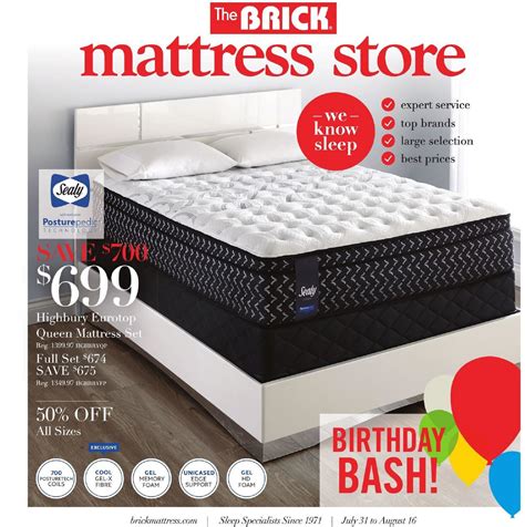 Annual tax refund event is on now! The Brick Canada, flyer - Mattress store: July 31 - August ...