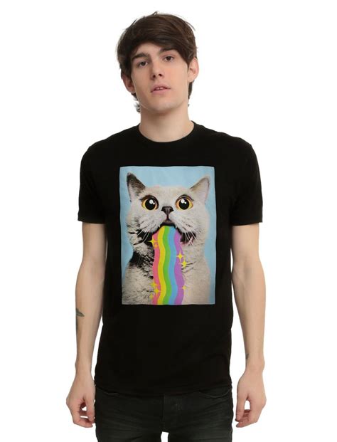 Cat Rainbow Tongue T Shirt Hot Topic