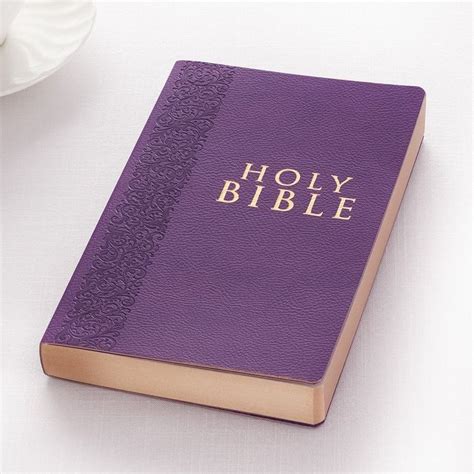 Purple Faux Leather King James Version T And Award Bible Kjv