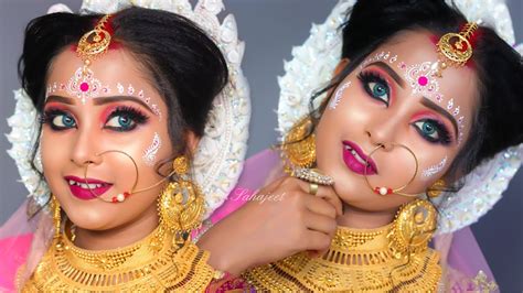 Best Bengali Bridal Makeover Tutorial By Rinki Saha Photography Sahajeet Youtube
