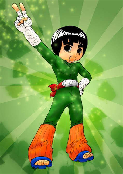 Rock Lee Chibi Colored By Ga Todor On Deviantart