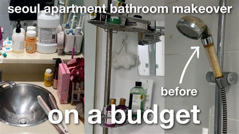 BUDGET Rental Hack Bathroom Makeover in a Seoul Apartment - YouTube