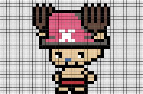 One Piece Chopper Pixel Art Brik