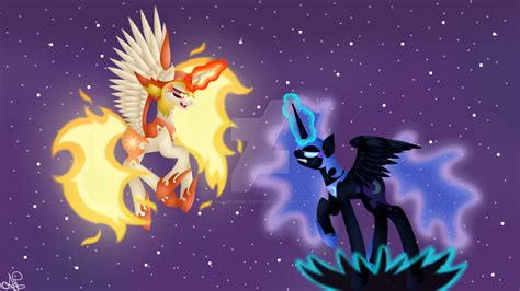 Daybreaker Vs Nightmare Moon By Rainbowmelody16 On Deviantart