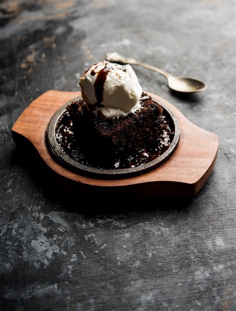 Sizzling Chocolate Brownie With Ice Cream EnticingDesserts Com