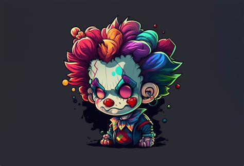Clown Kawaii Graphic Graphic By Poster Boutique · Creative Fabrica