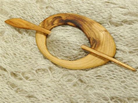 Wooden Shawl Pin By Woodur On Etsy Shawl Pins Wooden Jewelry Diy Shawl