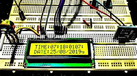 Arduino Ds Real Time Clock And Lcd Display With Code Youtube