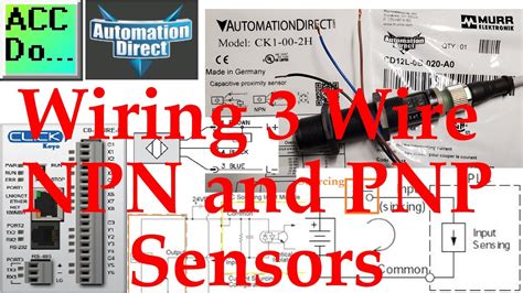 Wiring 3 Wire DC NPN And PNP Sensors YouTube